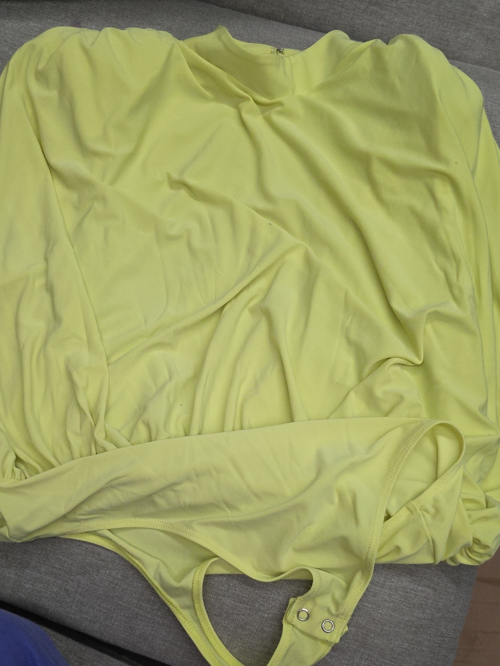 Express Bandeau Bodysuit in Pale Yellow